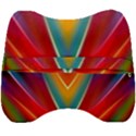 Colorful Background Art Pattern Velour Head Support Cushion View2