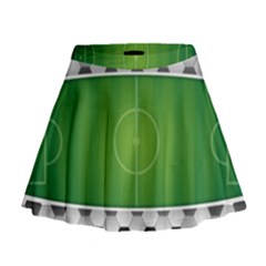 Background Sports Soccer Football Mini Flare Skirt by Wegoenart