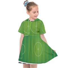 Background Sports Soccer Football Kids  Sailor Dress by Wegoenart