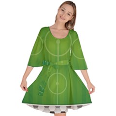 Background Sports Soccer Football Velour Kimono Dress by Wegoenart