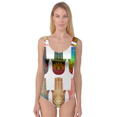 Evil Eye Protection Charm Colorful Princess Tank Leotard  by Wegoenart