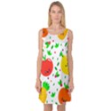 Pattern Fruit Fruits Orange Green Sleeveless Satin Nightdress View1