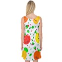 Pattern Fruit Fruits Orange Green Sleeveless Satin Nightdress View2