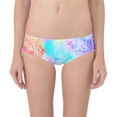 Background Drips Fluid Colorful Pattern Classic Bikini Bottoms by Wegoenart