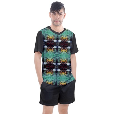 Mo 110 13 Men s Mesh Tee And Shorts Set by Momc