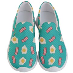 Bacon And Egg Pop Art Pattern Men s Lightweight Slip Ons by Valentinaart