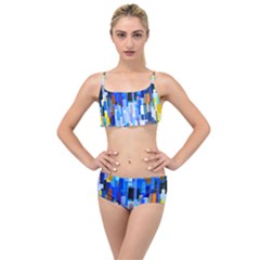 Color Colors Abstract Colorful Layered Top Bikini Set by Pakrebo