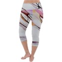 Art Painting Abstract Canvas Lightweight Velour Capri Yoga Leggings View4