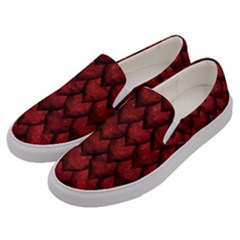 Red Dragon Men s Canvas Slip Ons by LalaChandra