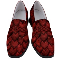 Red Dragon Women s Chunky Heel Loafers by LalaChandra