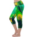 Art Abstract Artistically Painting Lightweight Velour Capri Yoga Leggings View2