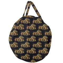 Dragon Motif Print Pattern Giant Round Zipper Tote by dflcprintsclothing