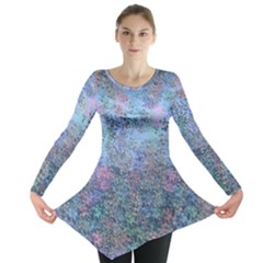 Design Computer Art Abstract Long Sleeve Tunic  by Pakrebo