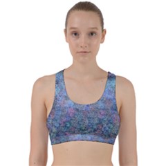 Design Computer Art Abstract Back Weave Sports Bra by Pakrebo