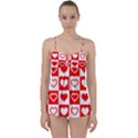 Background Card Checker Chequered Babydoll Tankini Set View1