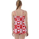 Background Card Checker Chequered Babydoll Tankini Set View2