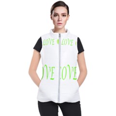 I Lovetennis Women s Puffer Vest by Greencreations