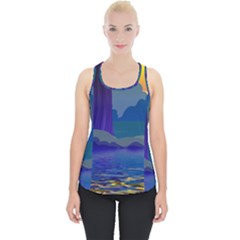 Illustration Vector Forest Nature Piece Up Tank Top by Pakrebo