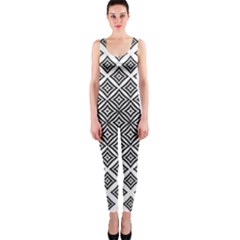 Background Pattern Halftone One Piece Catsuit by Pakrebo