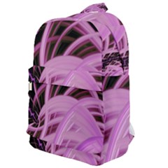 Purple Fractal Artwork Feather Classic Backpack by Pakrebo