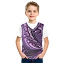 Purple Fractal Flowing Fantasy Kids  SportsWear View1