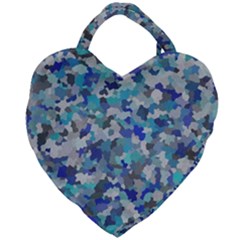 Winter Giant Heart Shaped Tote by artifiart