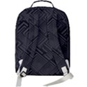 Diagonal Square Black Background Double Compartment Backpack View3