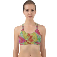 Fractal Artwork Fractal Artwork Back Web Sports Bra by Pakrebo