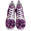 Amethyst purple violet Geode Slice Men s Lightweight High Top Sneakers View1