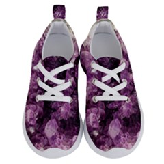 Amethyst Purple Violet Geode Slice Running Shoes by genx