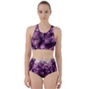 Amethyst purple violet Geode Slice Racer Back Bikini Set View1