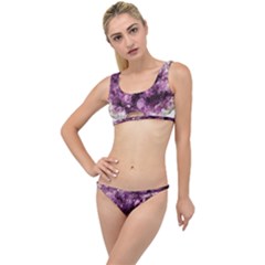 Amethyst Purple Violet Geode Slice The Little Details Bikini Set by genx