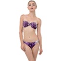 Amethyst purple violet Geode Slice Classic Bandeau Bikini Set View1