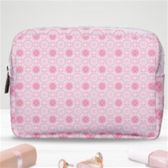 Traditional Patterns Pink Octagon Make Up Pouch (medium)