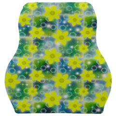 Narcissus Yellow Flowers Winter Car Seat Velour Cushion  by Pakrebo