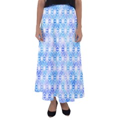 Traditional Patterns Hemp Pattern Flared Maxi Skirt by Pakrebo