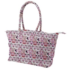 Graphic Seamless Pattern Pig Canvas Shoulder Bag by Pakrebo