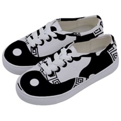 Yin Yang Eastern Asian Philosophy Kids  Classic Low Top Sneakers by Pakrebo