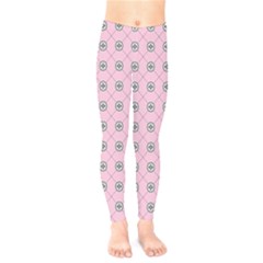 Kekistan Logo Pattern On Pink Background Kids  Legging by snek