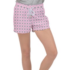 Kekistan Logo Pattern On Pink Background Women s Velour Lounge Shorts by snek