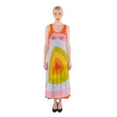 Retro Graffiti Art Nouveau Sleeveless Maxi Dress by genx