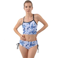 Standard Light Blue Camouflage Army Military Mini Tank Bikini Set by snek