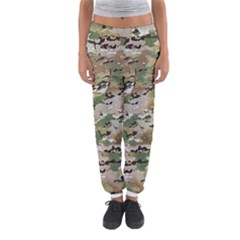 Wood Camouflage Military Army Green Khaki Pattern Women s Jogger Sweatpants by snek