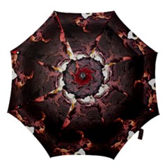 Texture Art Design Pattern Hook Handle Umbrellas (medium) by Pakrebo