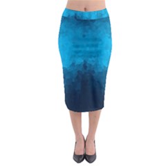 Deep Ocean Midi Pencil Skirt by LoolyElzayat