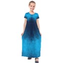 Deep Ocean Kids  Short Sleeve Maxi Dress View1