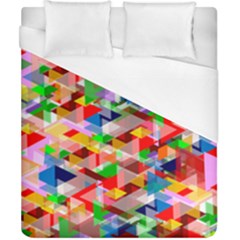 Background Triangle Rainbow Duvet Cover (california King Size) by Mariart