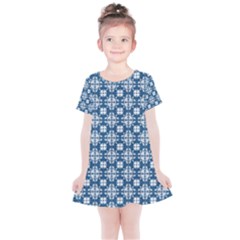 Flower Decorative Ornamental Kids  Simple Cotton Dress by Mariart