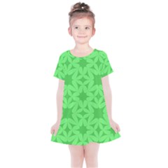 Green Magenta Wallpaper Seamless Pattern Kids  Simple Cotton Dress by Mariart