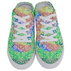 Hippie Fabric Background Tie Dye Half Slippers by Mariart